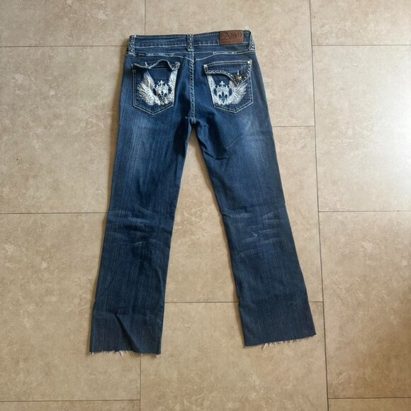 Women's Blue and Navy Jeans - Picture 2 of 3